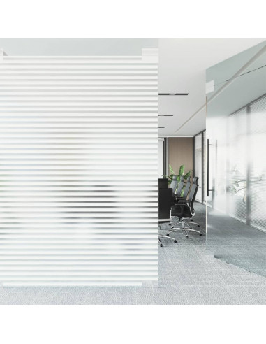 Pellicole per Finestre Smerigliate 4pz Motivo a Righe in PVC