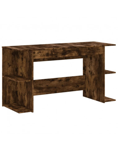 Scrivania Rovere Fumo 140x50x75 cm in Legno Multistrato
