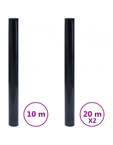 Pellicole per Vetri Statiche Smerigliate Nere 3pz in PVC