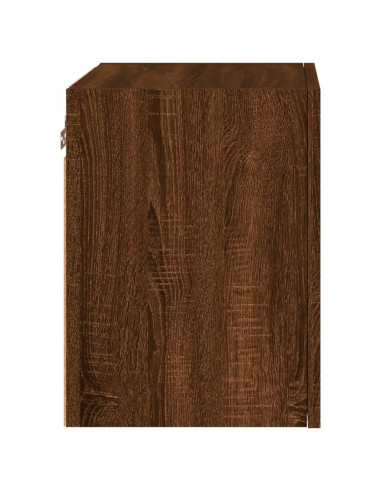 Mobili TV Muro 2pz Rovere Marrone 40,5x30x40 Legno Multistrato
