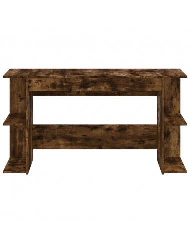 Scrivania Rovere Fumo 140x50x75 cm in Legno Multistrato