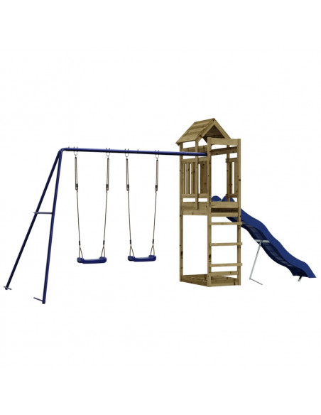 Set da Gioco da Esterno in Legno di Pino Impregnato