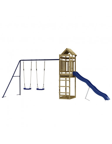 Set da Gioco da Esterno in Legno di Pino Impregnato