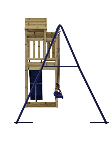 Set da Gioco da Esterno in Legno di Pino Impregnato