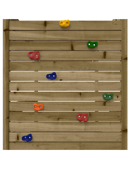Set da Gioco da Esterno in Legno di Pino Impregnato
