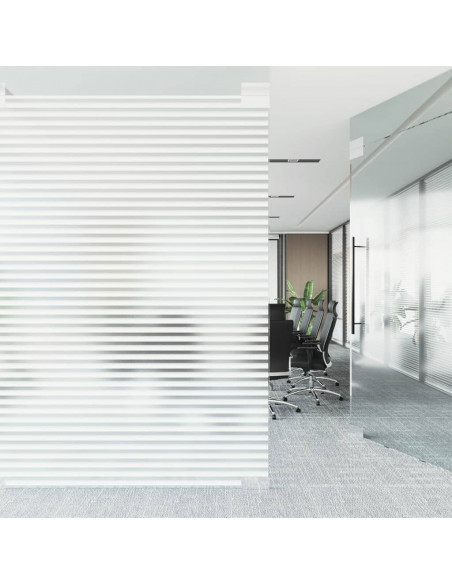 Pellicole per Finestre Smerigliate 2pz Motivo a Righe in PVC
