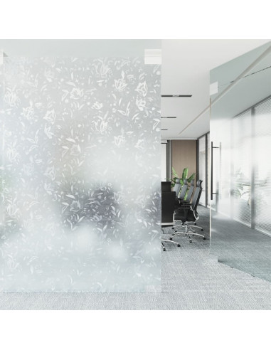 Pellicole per Finestre Smerigliate 4pz Motivo Fiori in PVC