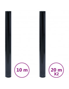 Pellicole per Vetri Statiche Smerigliate Nere 3pz in PVC 2
