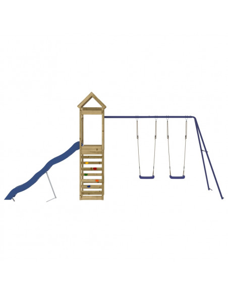 Set da Gioco da Esterno in Legno di Pino Impregnato
