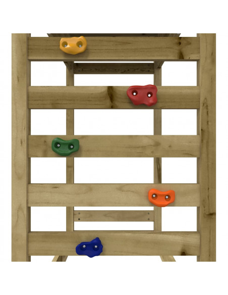 Set da Gioco da Esterno in Legno di Pino Impregnato