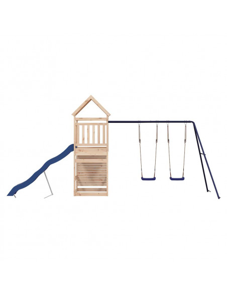 Set da Gioco da Esterno in Legno Massello di Pino