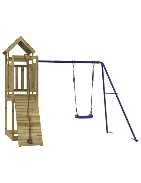 Set da Gioco da Esterno in Legno di Pino Impregnato