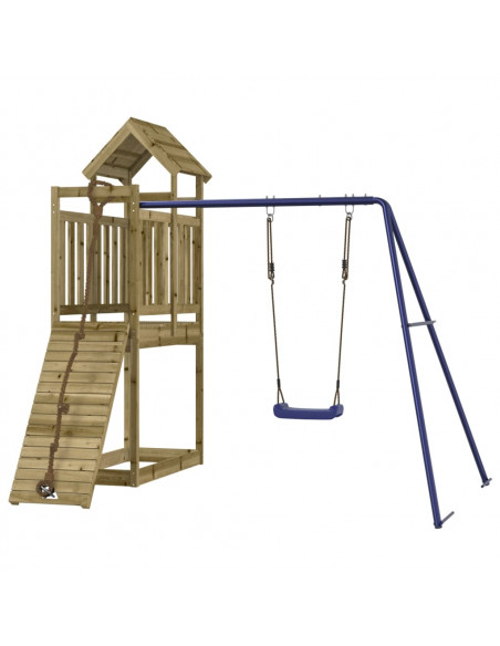 Set da Gioco da Esterno in Legno di Pino Impregnato