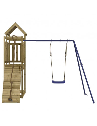 Set da Gioco da Esterno in Legno di Pino Impregnato