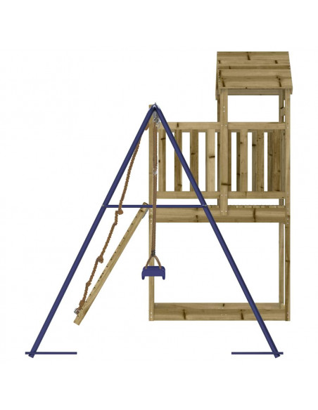 Set da Gioco da Esterno in Legno di Pino Impregnato