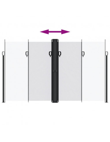 Tenda da Sole Laterale Retrattile Bianca 200x1200 cm