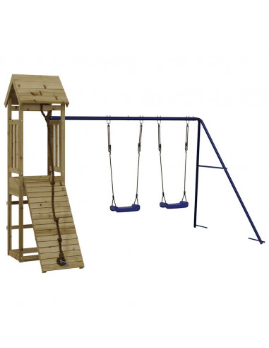 Set da Gioco da Esterno in Legno di Pino Impregnato