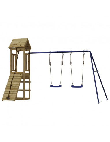 Set da Gioco da Esterno in Legno di Pino Impregnato