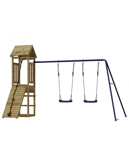 Set da Gioco da Esterno in Legno di Pino Impregnato