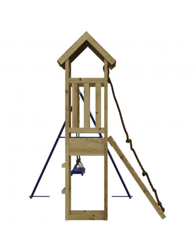 Set da Gioco da Esterno in Legno di Pino Impregnato