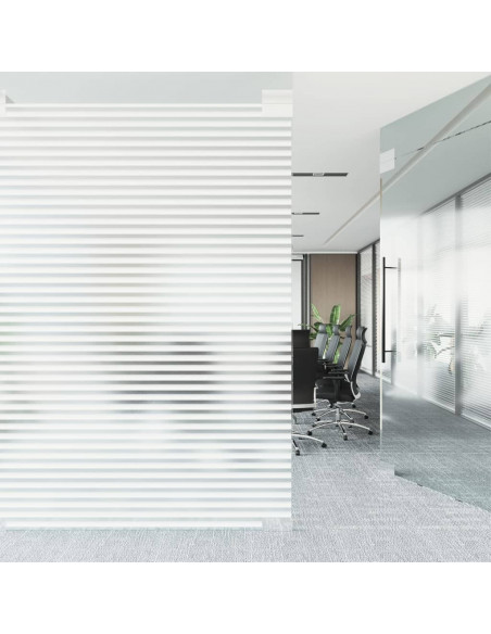 Pellicole per Finestre Smerigliate 2pz Motivo a Righe in PVC
