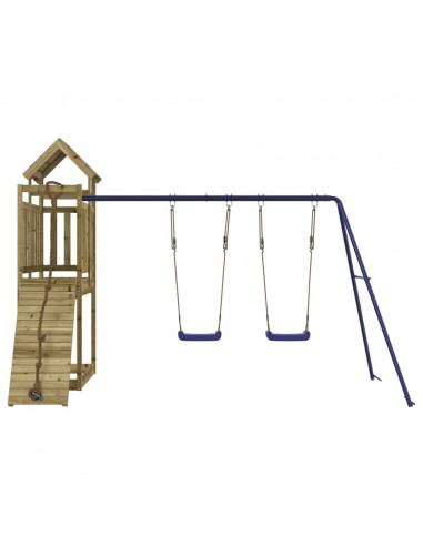 Set da Gioco da Esterno in Legno di Pino Impregnato