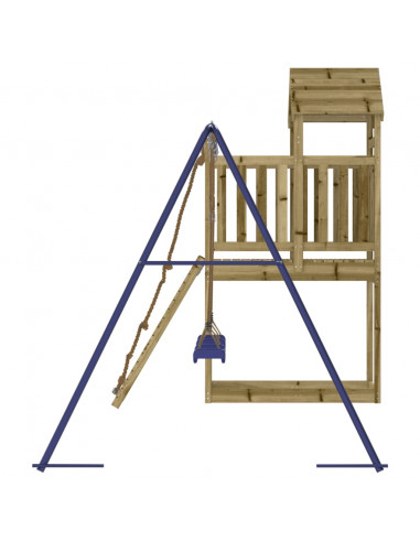 Set da Gioco da Esterno in Legno di Pino Impregnato