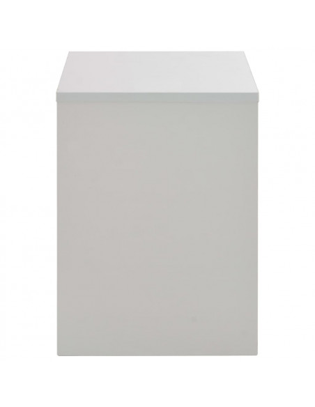 Tavolo da Trucco con Specchio e Sgabello Grigio 104x45x131 cm