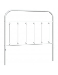 Testiera in Metallo Bianco 100 cm 2