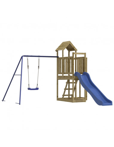 Set da Gioco da Esterno in Legno di Pino Impregnato