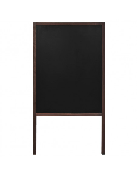 Lavagna Bifacciale con Cavalletto in Legno di Cedro 60x80 cm