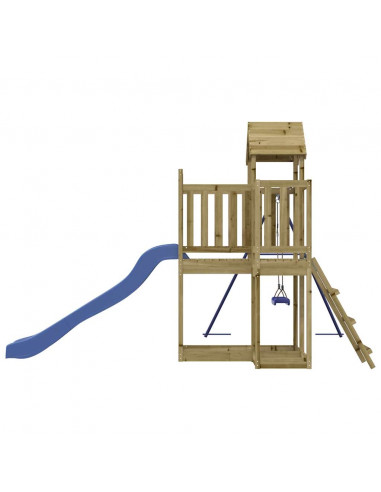 Set da Gioco da Esterno in Legno di Pino Impregnato