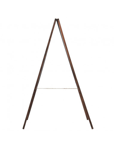 Lavagna Bifacciale con Cavalletto in Legno di Cedro 60x80 cm