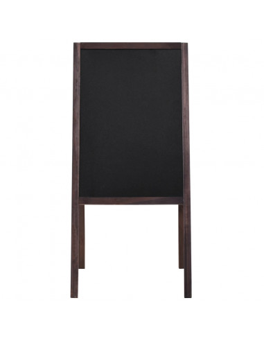 Lavagna Bifacciale con Cavalletto in Legno di Cedro 40x60 cm