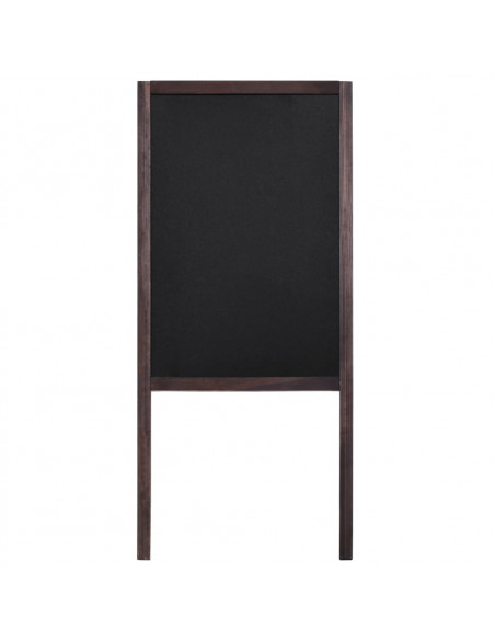 Lavagna Bifacciale con Cavalletto in Legno di Cedro 40x60 cm