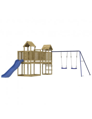 Set da Gioco da Esterno in Legno di Pino Impregnato