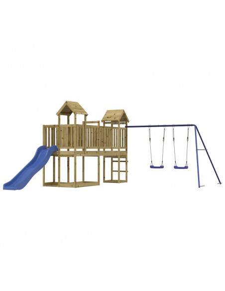 Set da Gioco da Esterno in Legno di Pino Impregnato