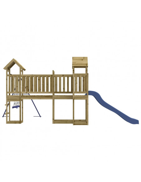 Set da Gioco da Esterno in Legno di Pino Impregnato