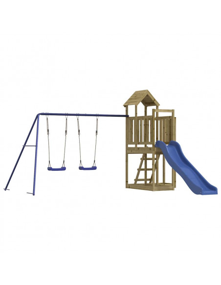 Set da Gioco da Esterno in Legno di Pino Impregnato