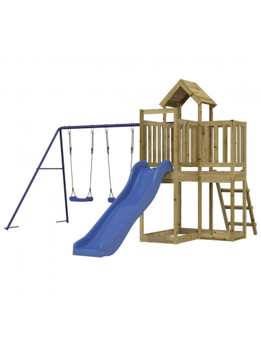 Set da Gioco da Esterno in Legno di Pino Impregnato
