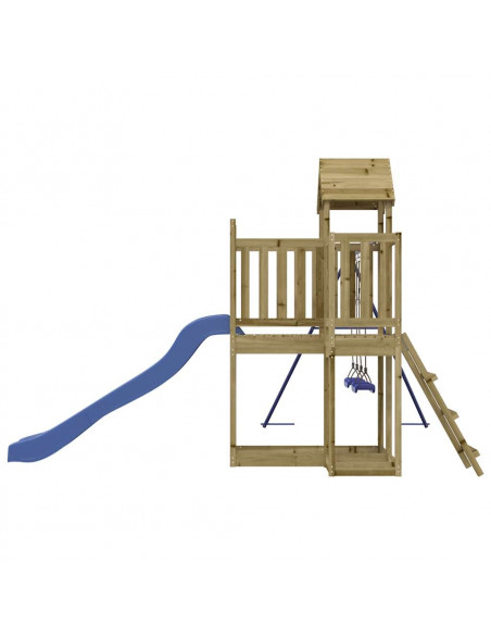 Set da Gioco da Esterno in Legno di Pino Impregnato