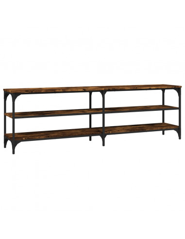 Mobile TV Rovere Fumo 160x30x50 cm in Legno Multistrato