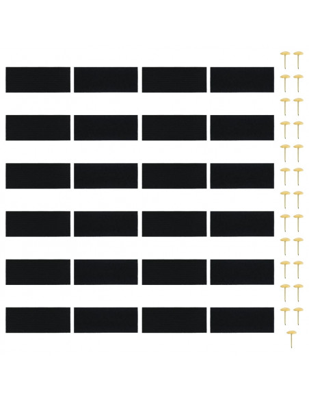 Tende Antimosche 2 pz per Porte con Magneti Nere 210x90 cm
