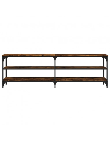 Mobile TV Rovere Fumo 160x30x50 cm in Legno Multistrato