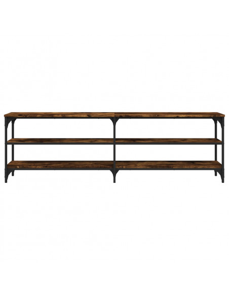 Mobile TV Rovere Fumo 160x30x50 cm in Legno Multistrato