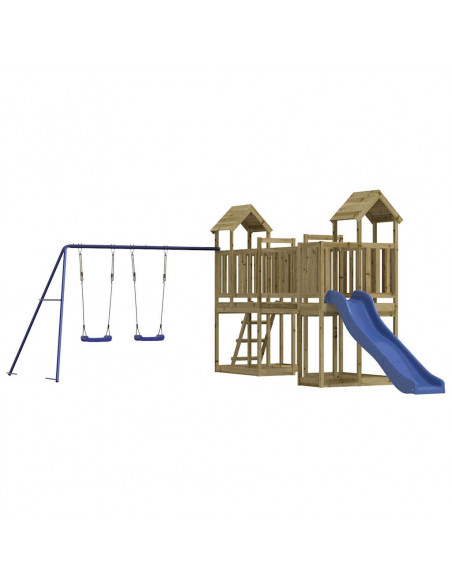 Set da Gioco da Esterno in Legno di Pino Impregnato