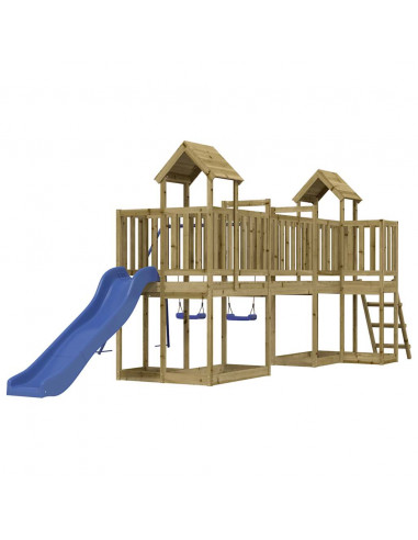 Set da Gioco da Esterno in Legno di Pino Impregnato