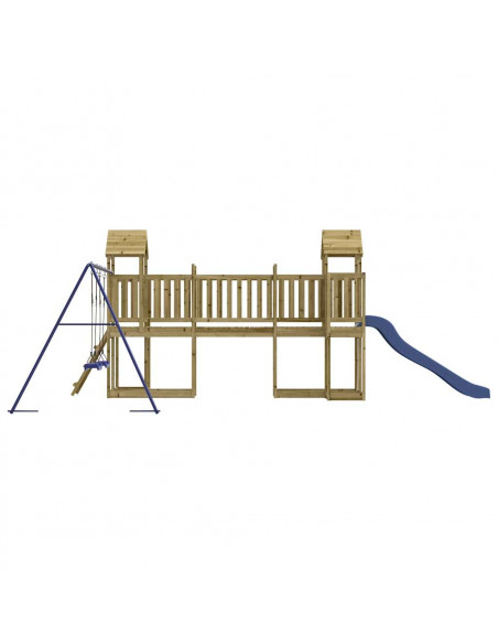 Set da Gioco da Esterno in Legno di Pino Impregnato