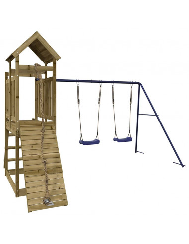 Set da Gioco da Esterno in Legno di Pino Impregnato
