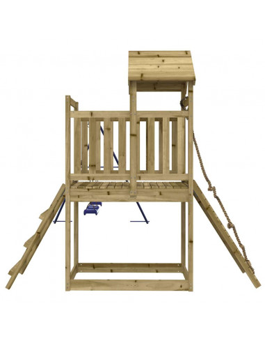 Set da Gioco da Esterno in Legno di Pino Impregnato